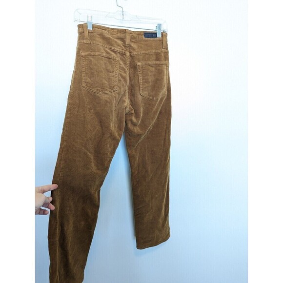 AG Adriano Goldschmied Pants Womens 26 Tan Corduroy Rhett Straight Leg Casual - Picture 7 of 14